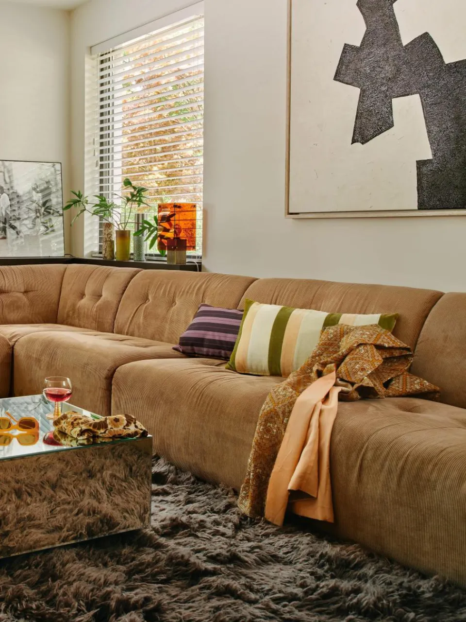 Handgemaakt katoenen kussen Fields^HKLIVING Sale