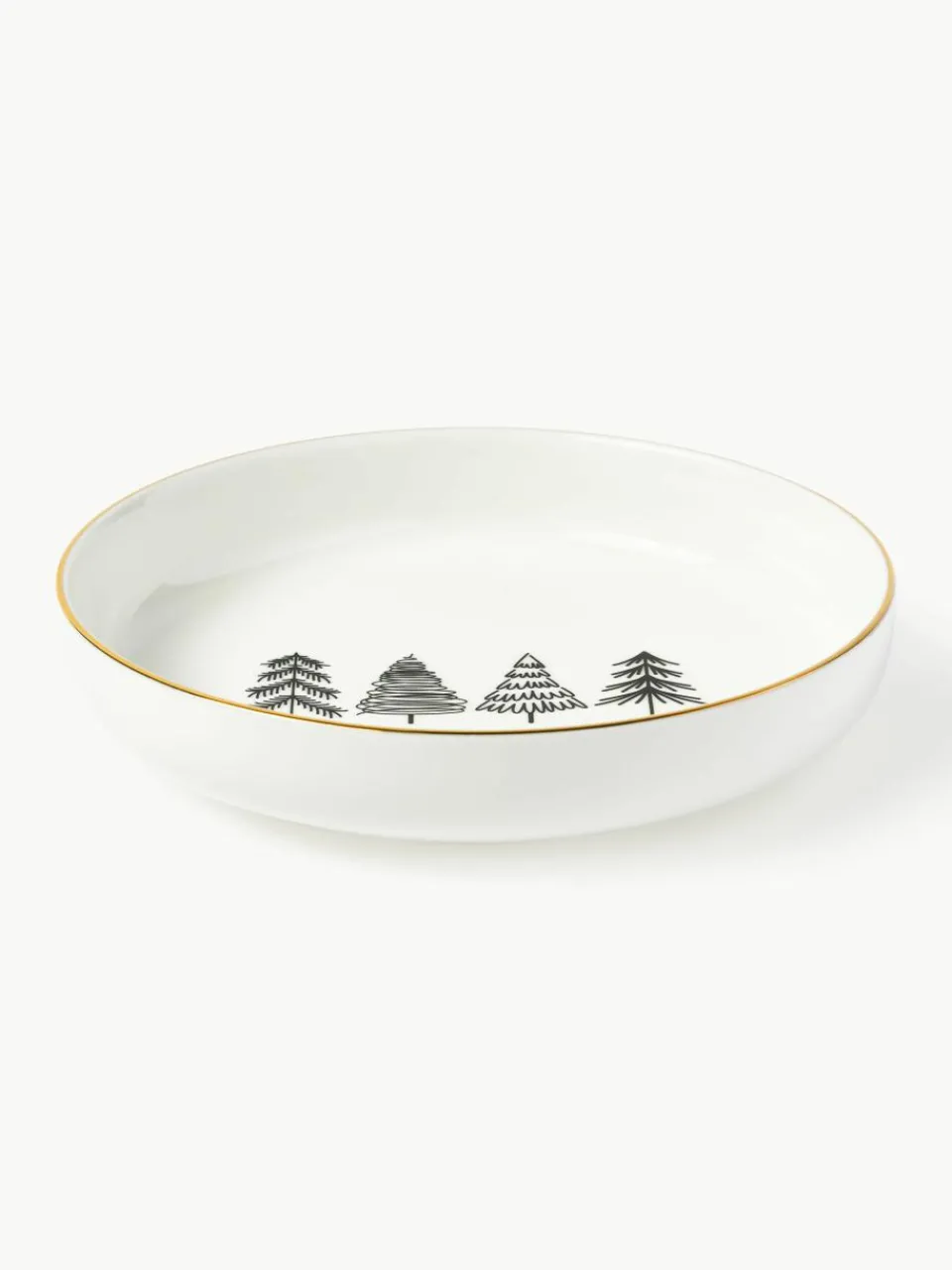 Handgemaakt porseleinen servies Lumi, 4 personen (12-delig)^Westwing Collection New