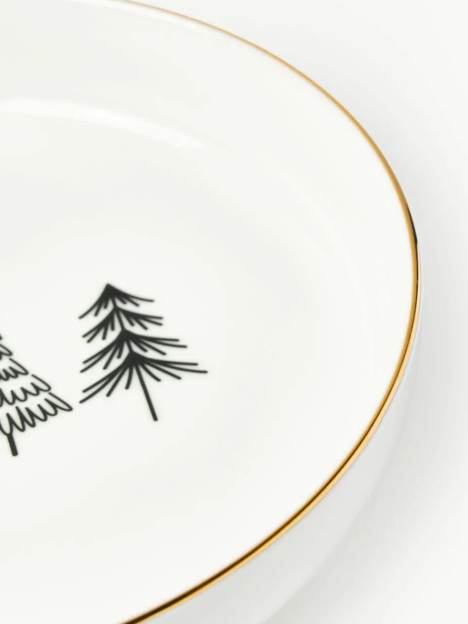 Handgemaakt porseleinen servies Lumi, 4 personen (12-delig)^Westwing Collection New