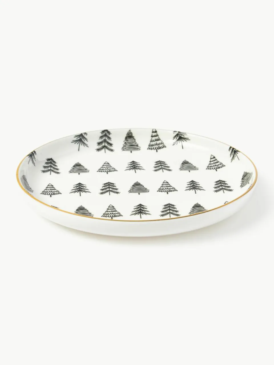 Handgemaakt porseleinen servies Lumi, 4 personen (12-delig)^Westwing Collection New