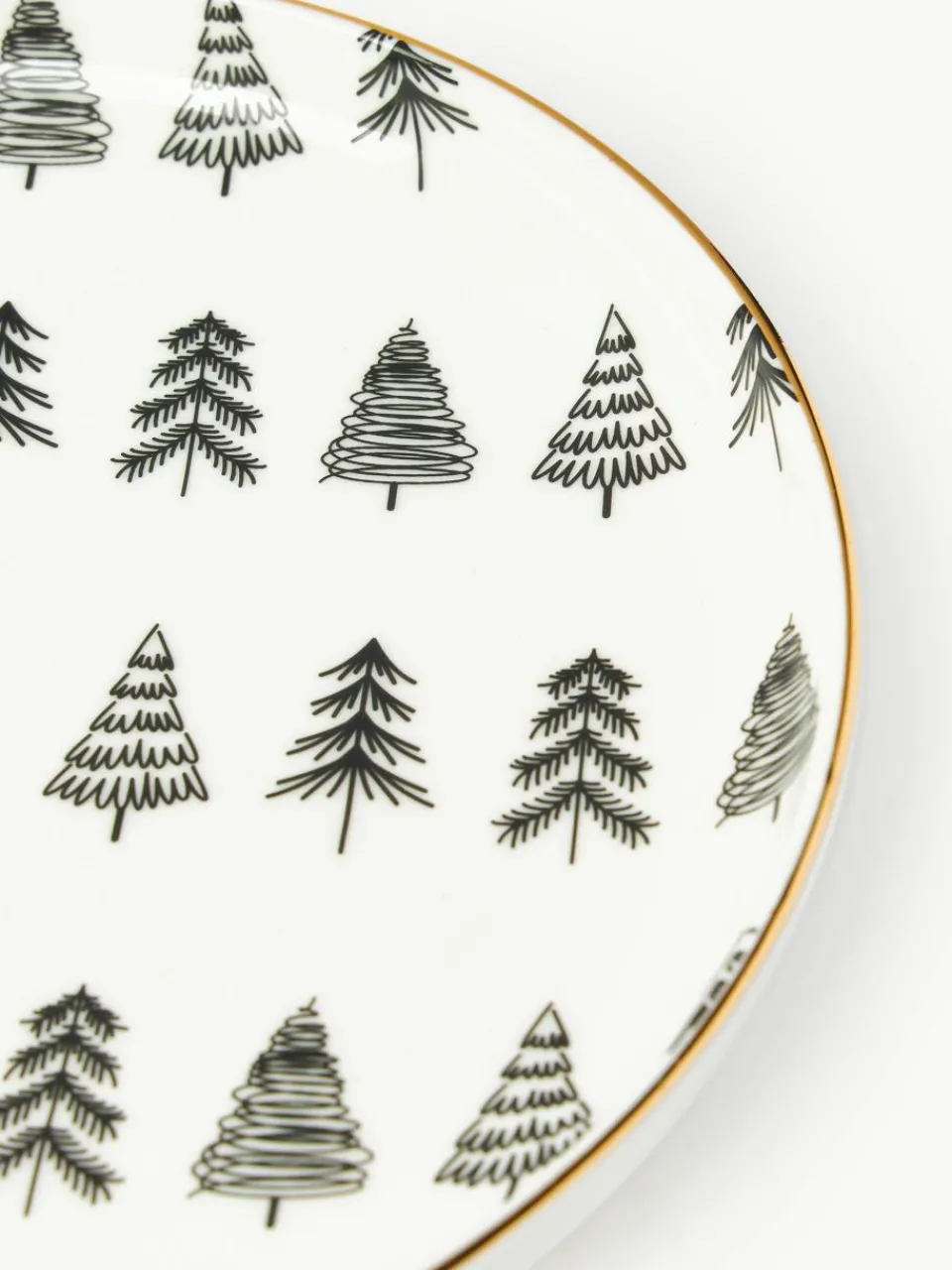 Handgemaakt porseleinen servies Lumi, 4 personen (12-delig)^Westwing Collection New