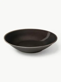 Handgemaakt soepbord Nordic Coal, 4 stuks^Broste Copenhagen Fashion
