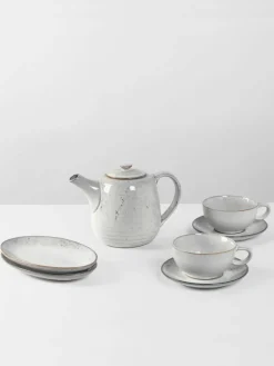 Handgemaakt theeservies Nordic Sand, 2 personen (7 stuks)^Broste Copenhagen Outlet