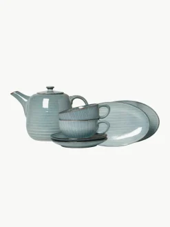 Handgemaakt theeservies Nordic Sea, 2 personen (7 stuks)^Broste Copenhagen Hot