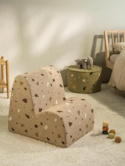 Handgemaakte bouclé kinderfauteuil Cloud^Wigiwama Outlet