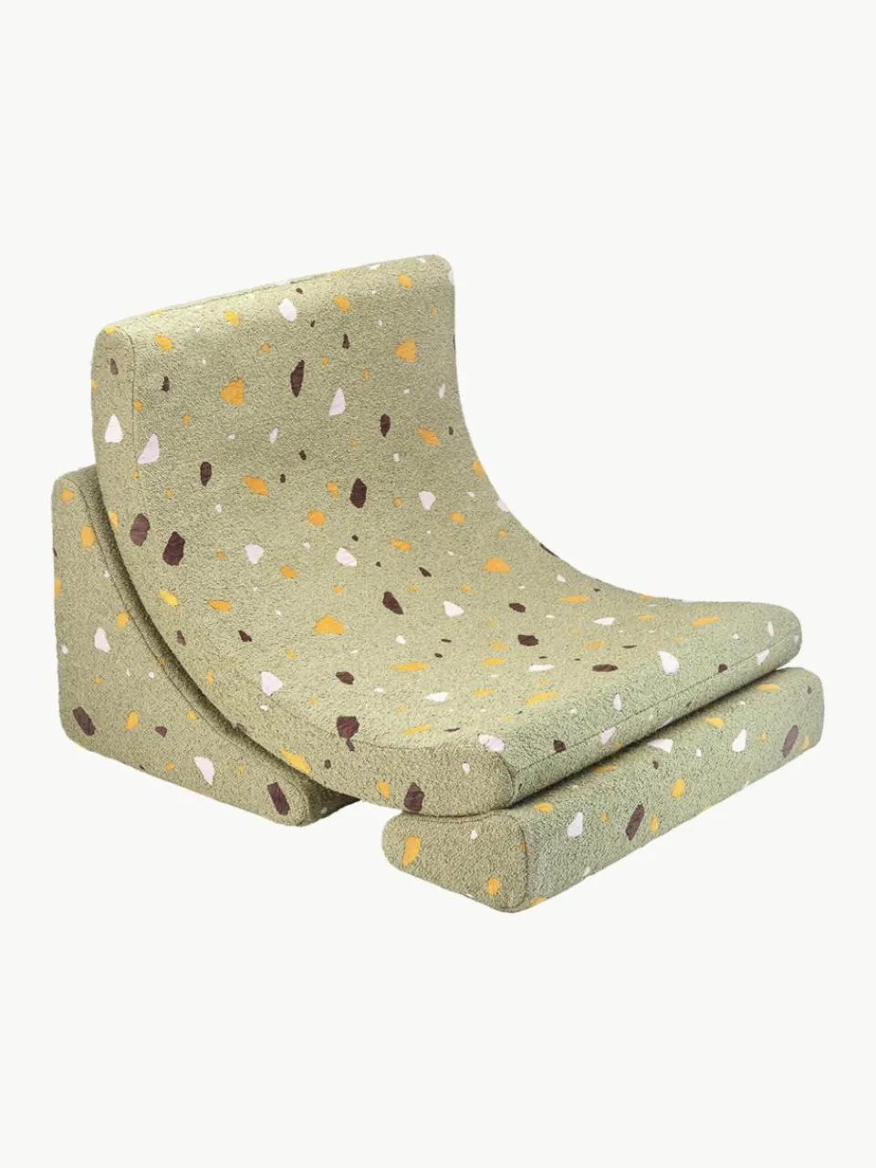 Handgemaakte bouclé kinderfauteuil Moon^Wigiwama Online