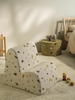 Handgemaakte bouclé kinderfauteuil Cloud^Wigiwama Best