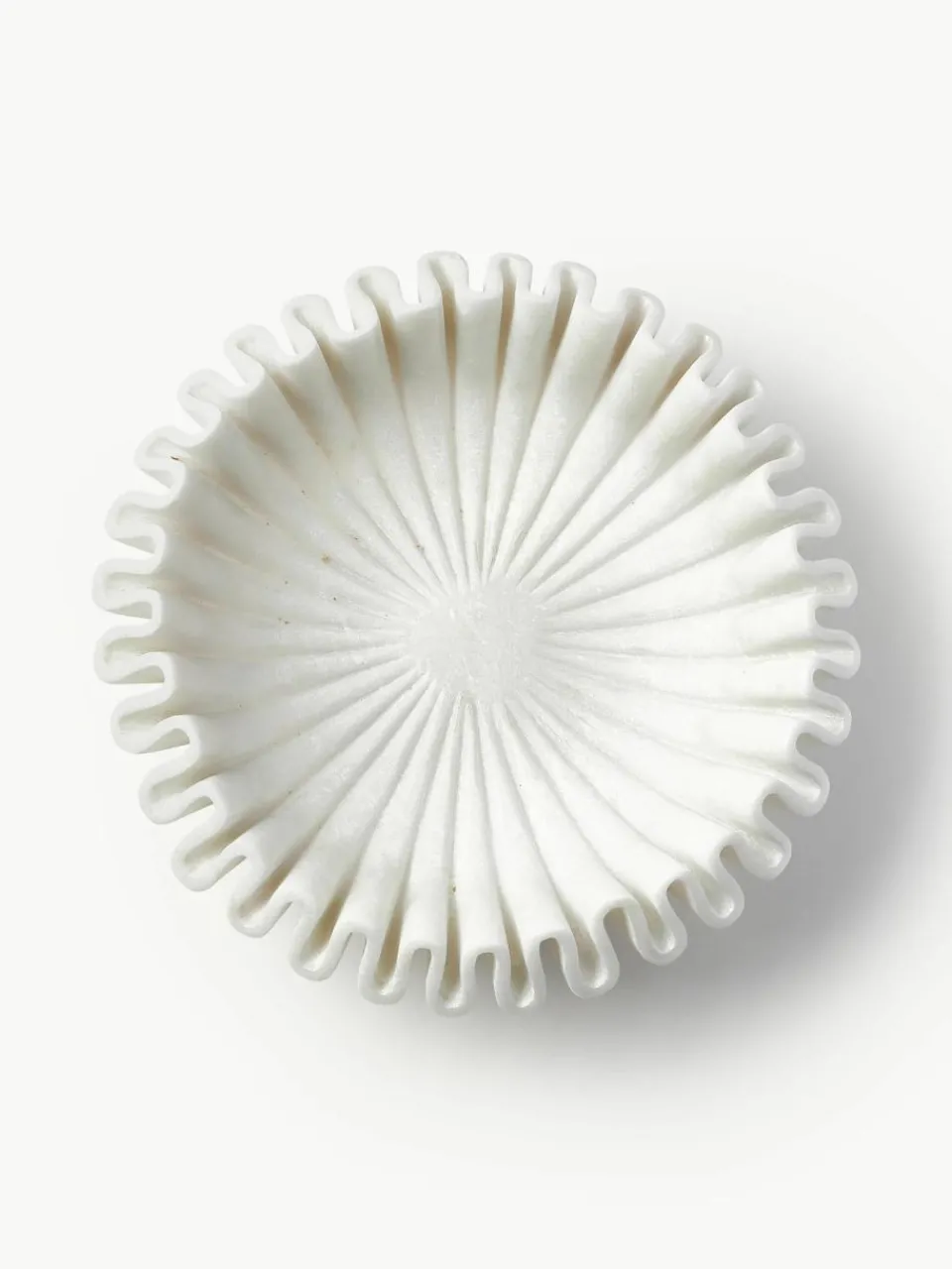 Handgemaakte decoratieve schaal Santorini van marmer, Ø 31 cm^Westwing Collection New