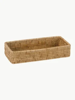 Handgemaakte decoratieve dienbladen Güle van rotan, 2-delig^ANDREA HOUSE New