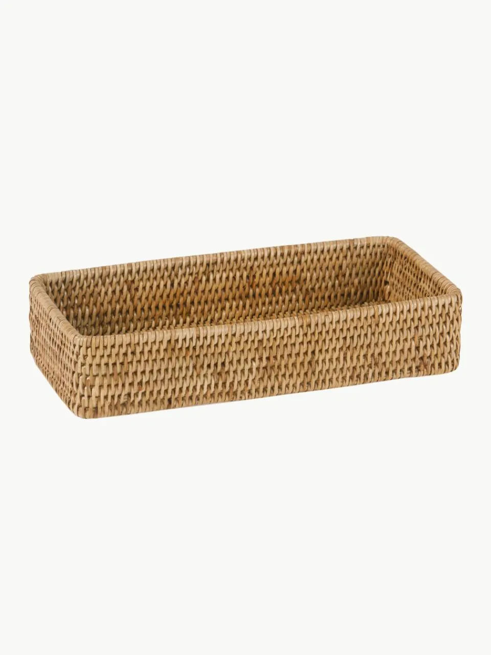 Handgemaakte decoratieve dienbladen Güle van rotan, 2-delig^ANDREA HOUSE New