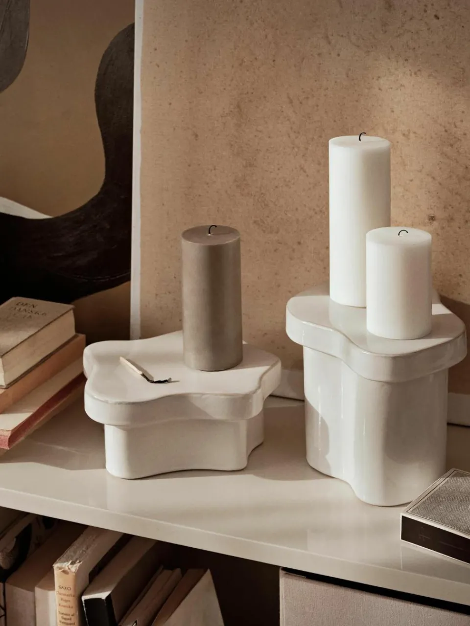 Handgemaakte decoratieve voet Sonja, breedte 24 cm^Broste Copenhagen Discount