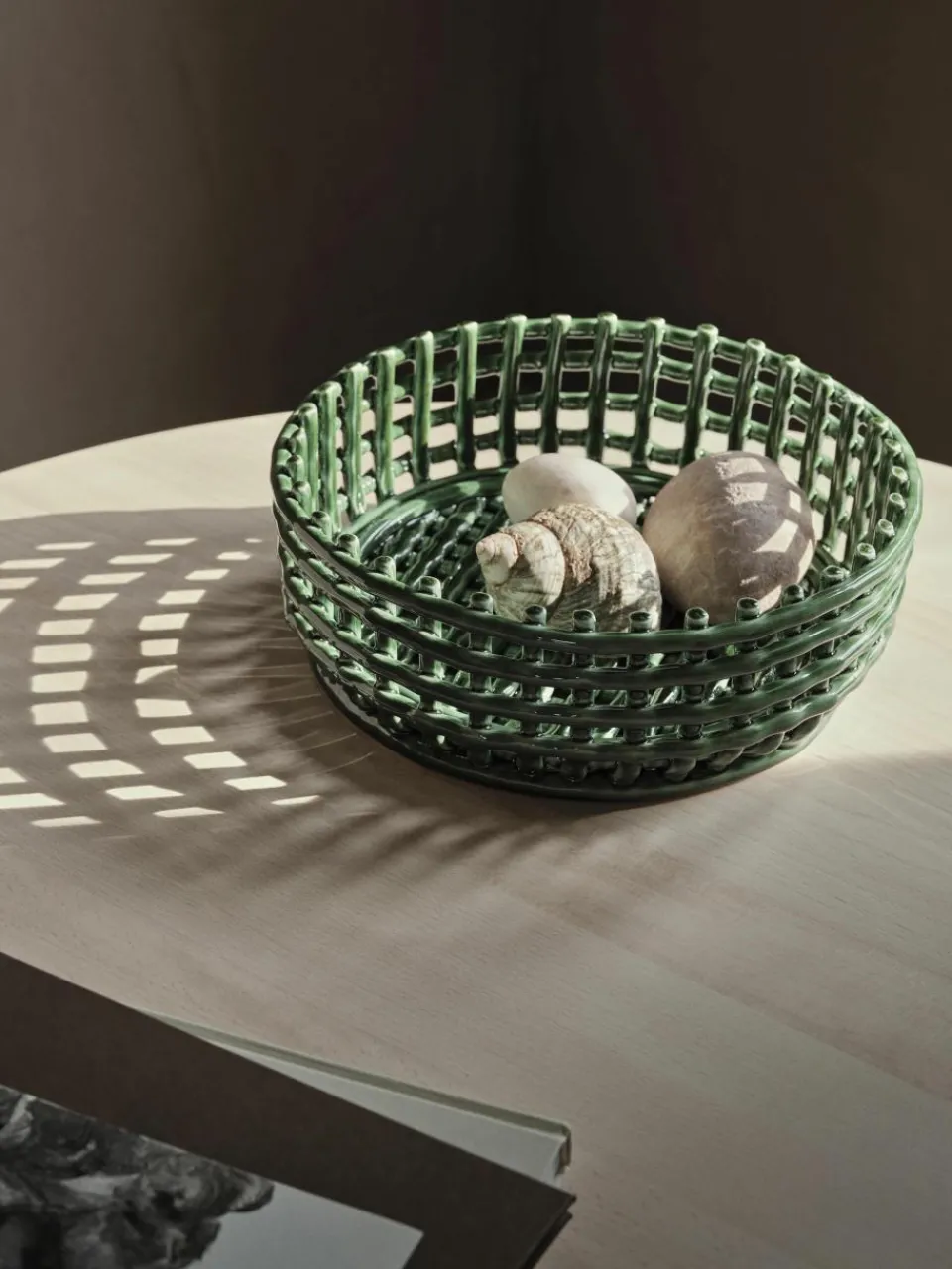 Handgemaakte decoratieve schaal Centrepiece van keramiek^ferm LIVING Best