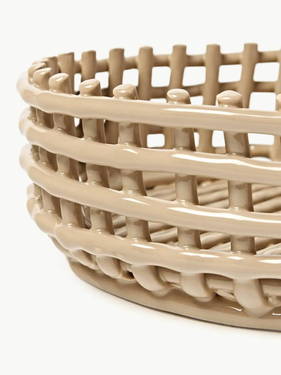 Handgemaakte decoratieve schaal Centrepiece van keramiek^ferm LIVING Sale