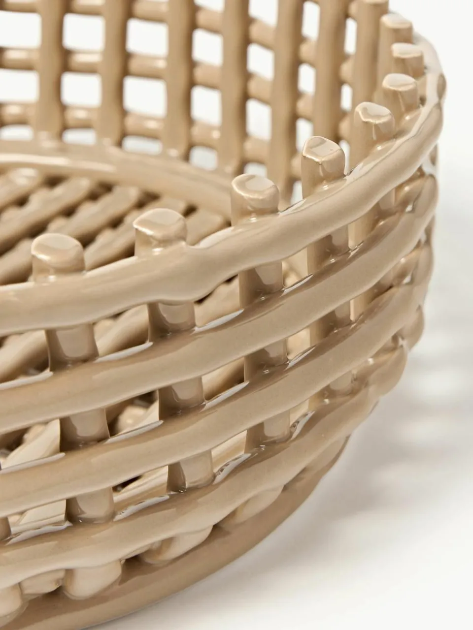 Handgemaakte decoratieve schaal Centrepiece van keramiek^ferm LIVING Sale