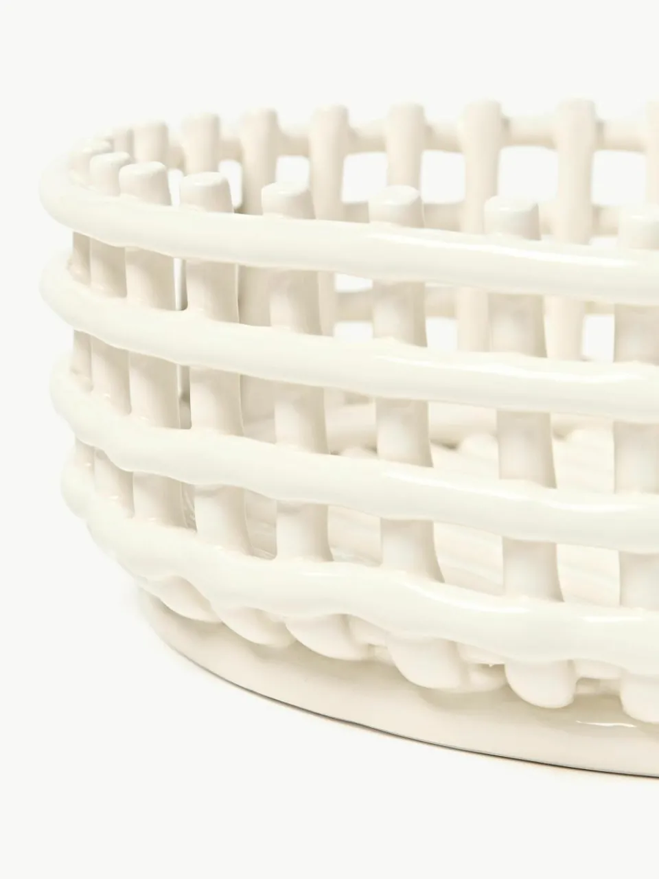 Handgemaakte decoratieve schaal Centrepiece van keramiek^ferm LIVING Clearance
