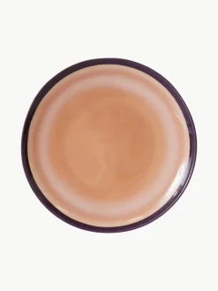Handgemaakte dinerborden 70's van keramiek, 2 stuks^HKLIVING Discount