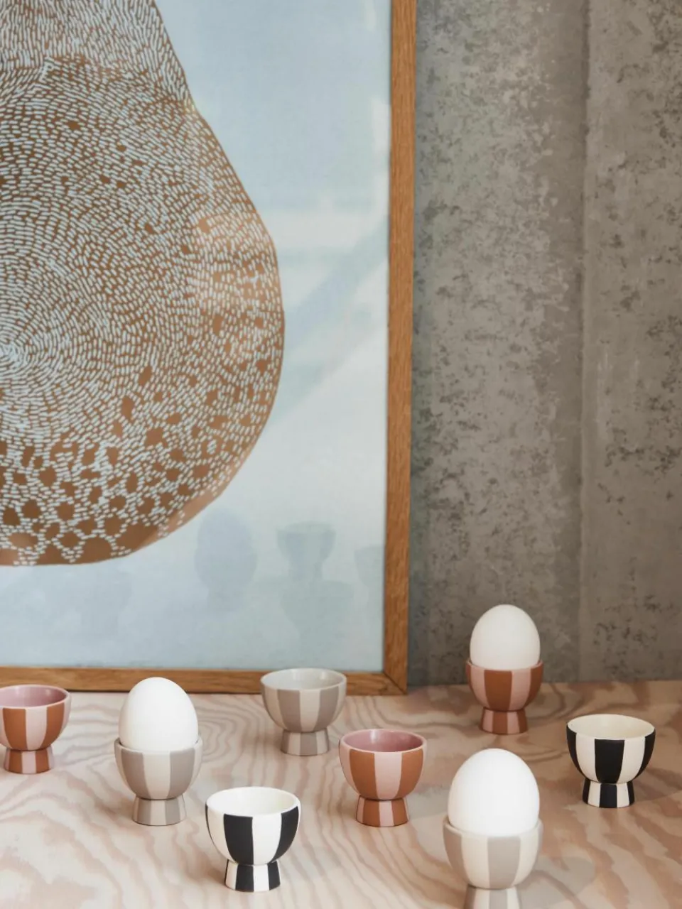 Handgemaakte eierdopjes Toppu, 2 stuks^Oyoy Living Design Online