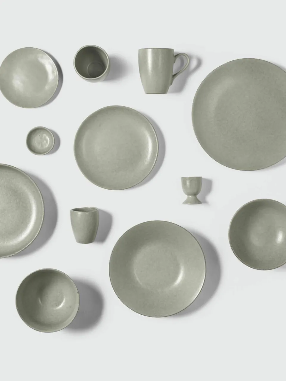 Handgemaakte gebaksborden Nordic Marsh, 4 stuks^Broste Copenhagen Online