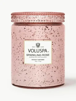 Handgemaakte geurkaars Bougie Parfumee (mousserende wijn & rozenblaadjes)^Voluspa Fashion