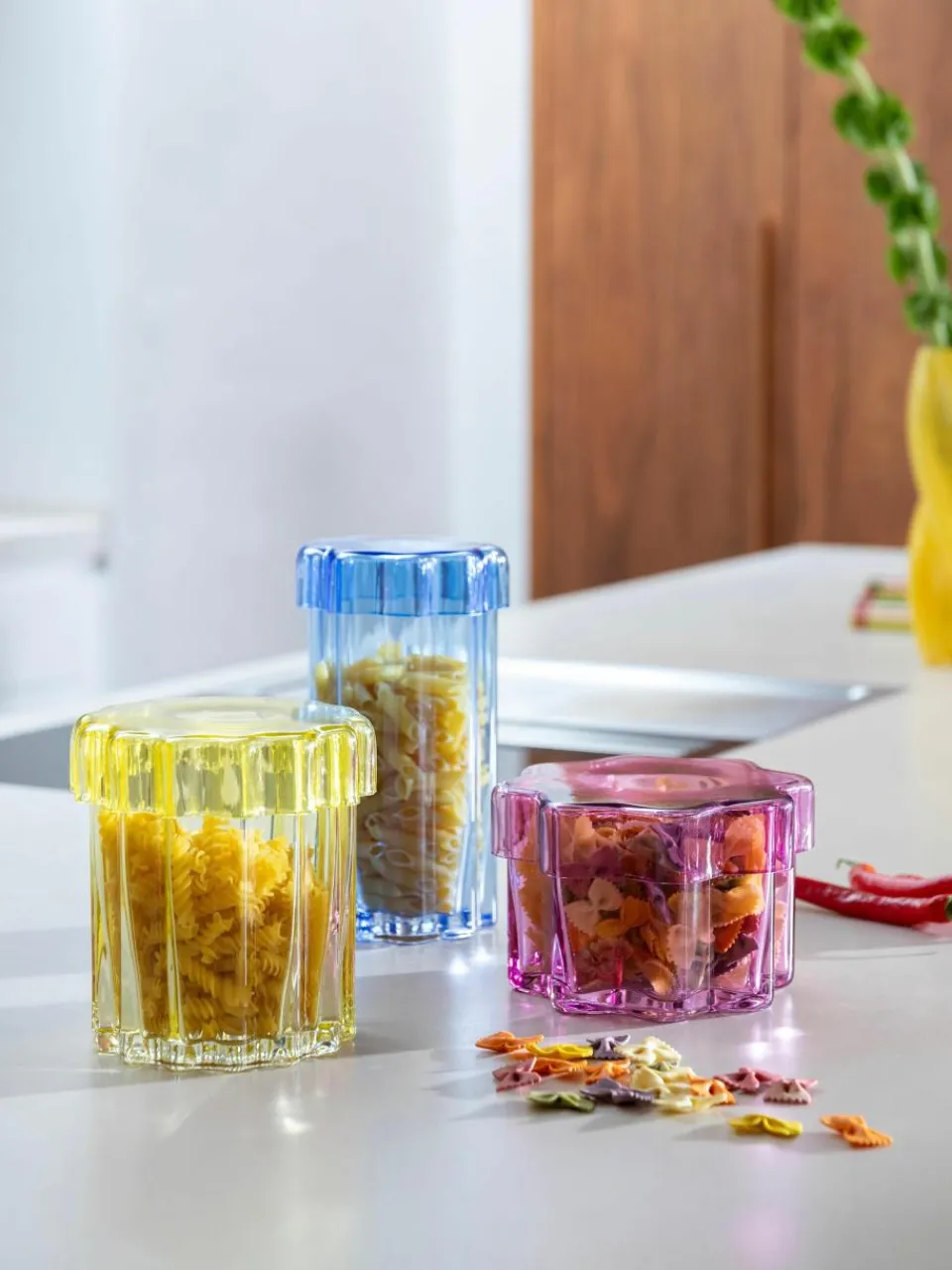 Handgemaakte glas-opbergpot Astral^&k Amsterdam Clearance