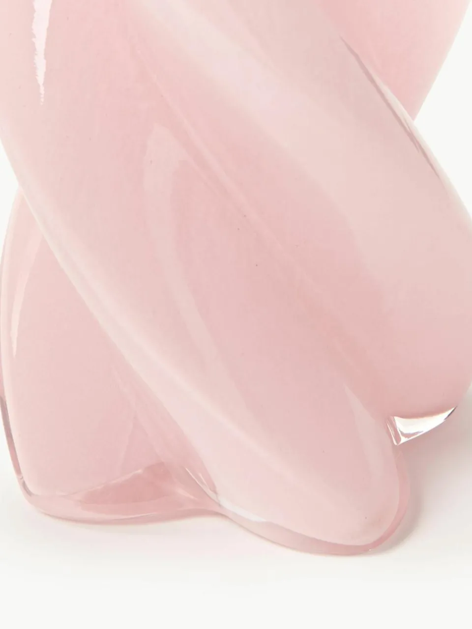 Handgemaakte glazen vaas Marshmallow, H 20 cm^&k Amsterdam Best