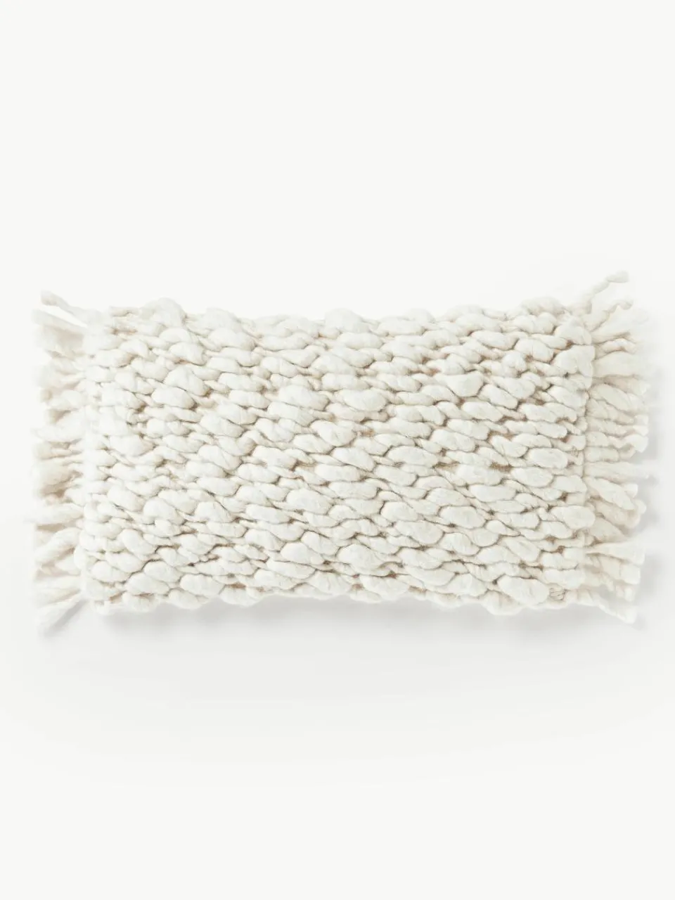 Handgemaakte grofgebreide kussenhoes Belen^Westwing Collection Fashion
