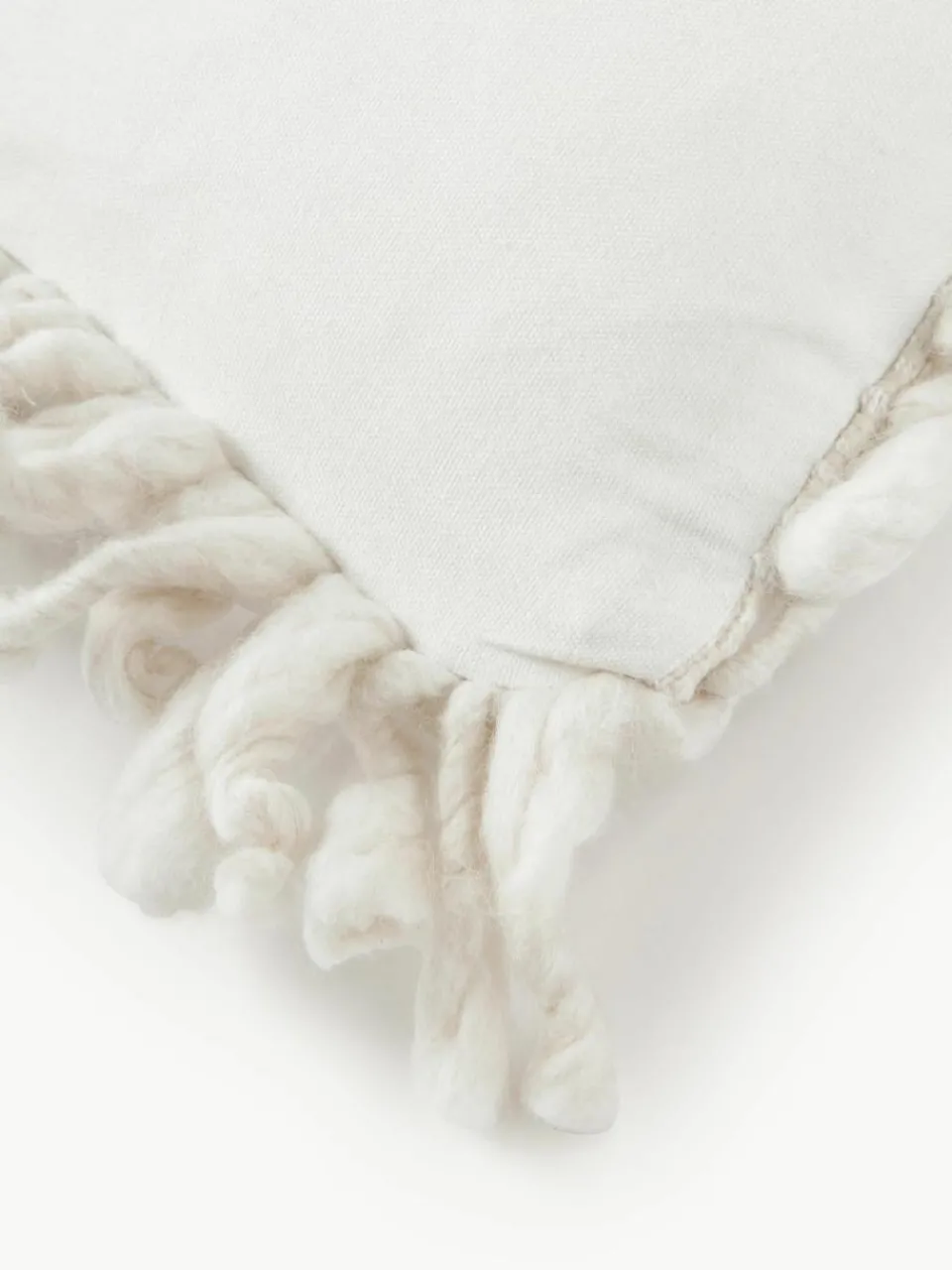 Handgemaakte grofgebreide kussenhoes Belen^Westwing Collection Fashion