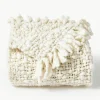 Handgemaakte grofgebreide wollen deken Belen met franjes^Westwing Collection Discount