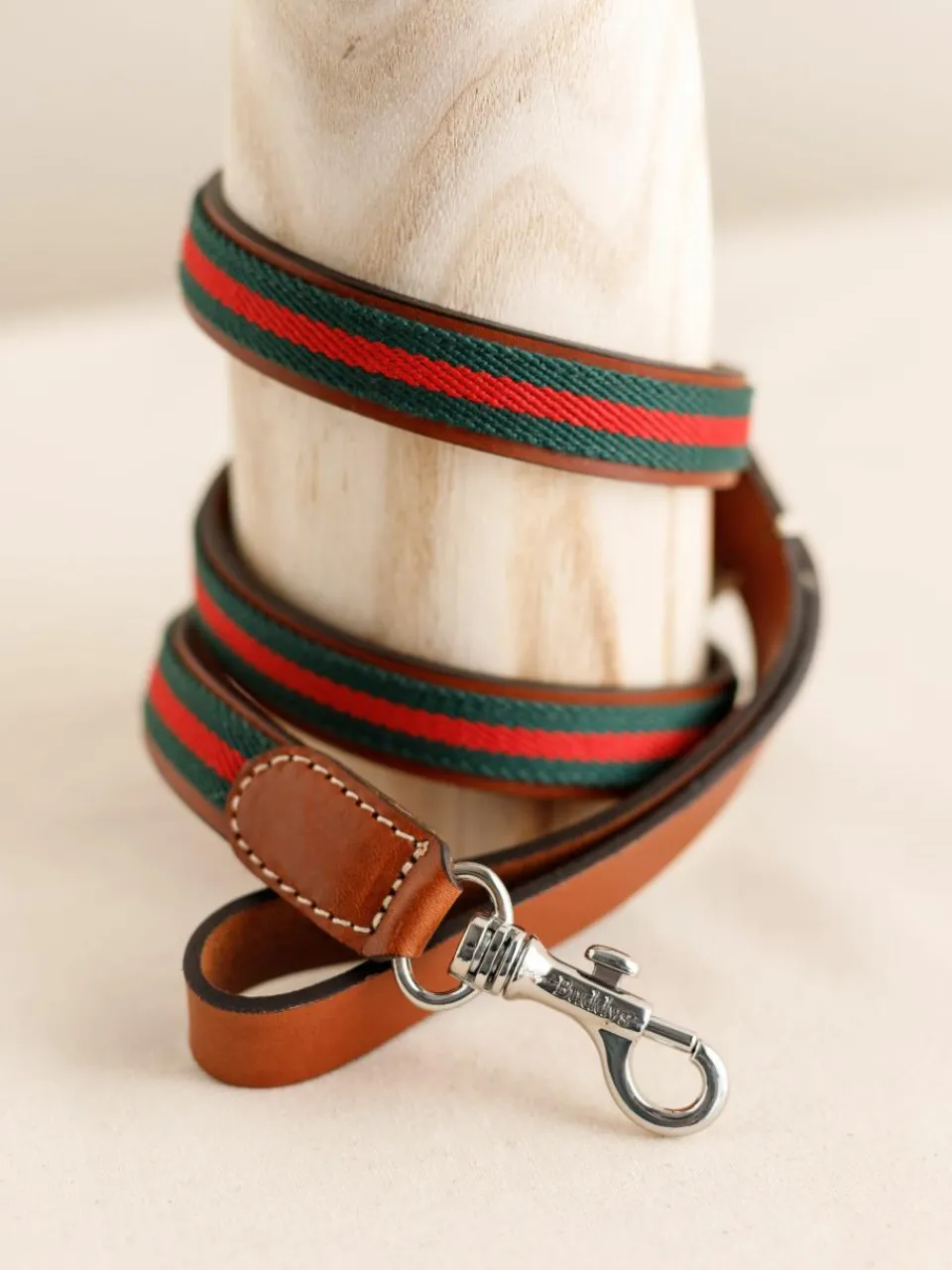 Handgemaakte hondenleiband Baseball^Buddys Dogwear Online