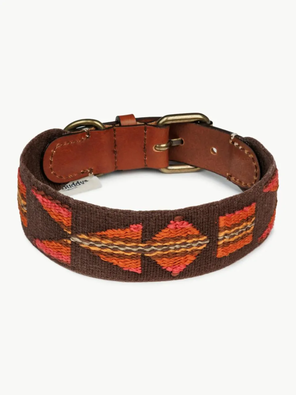Handgemaakte huisdierhalsband Etna, in verschillende formaten^Buddys Dogwear Outlet