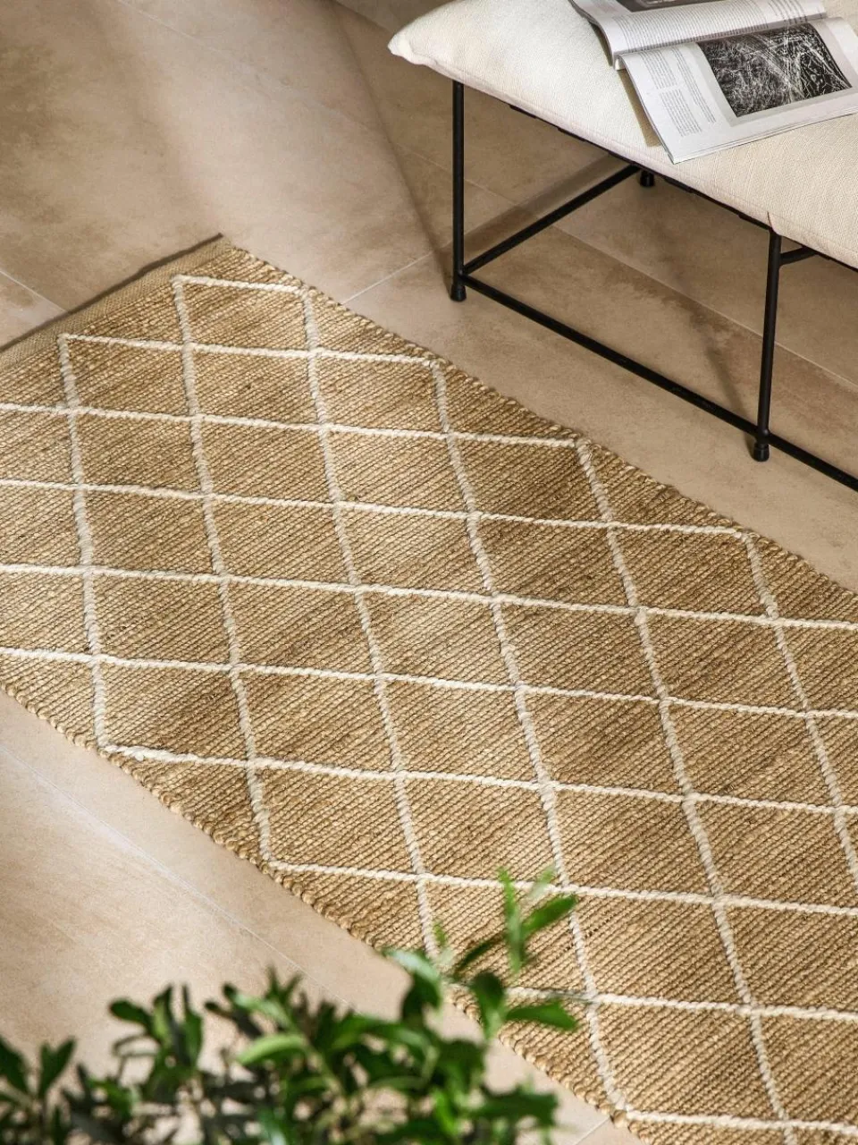 Handgemaakte jute loper Kunu^Westwing Collection Clearance