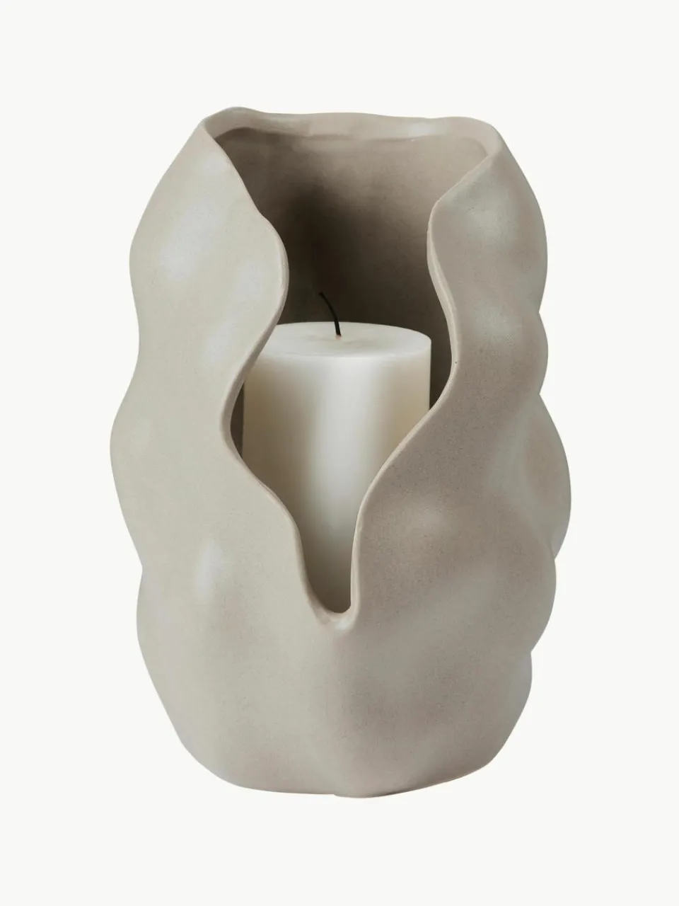 Handgemaakte kandelaar Hekla, H 24 cm^Broste Copenhagen New
