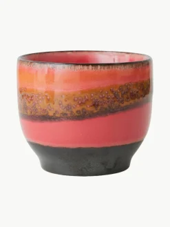 Handgemaakte keramische koffiebekers 70's, set van 4^HKLIVING Best