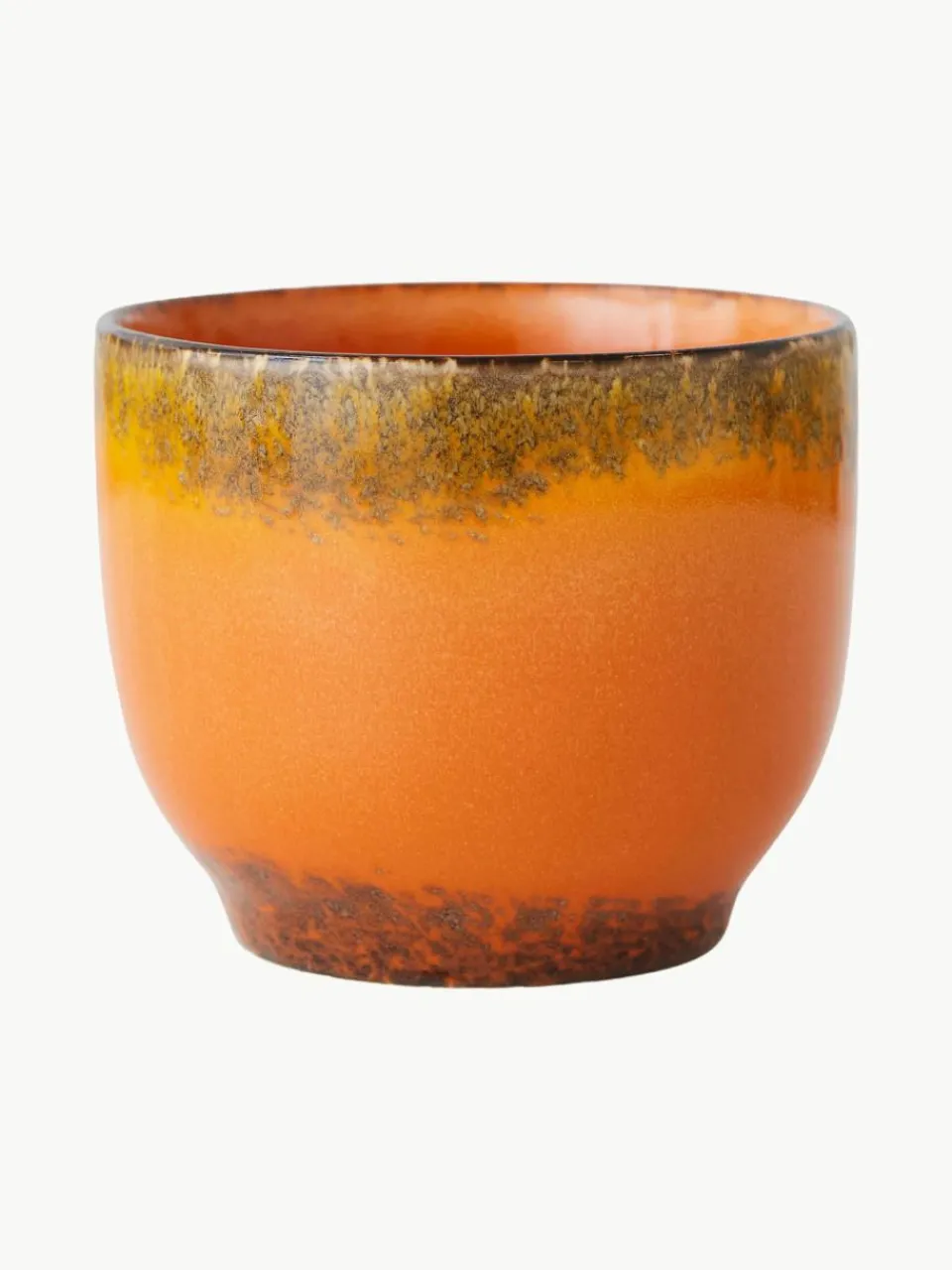 Handgemaakte keramische koffiebekers 70's, set van 4^HKLIVING Best