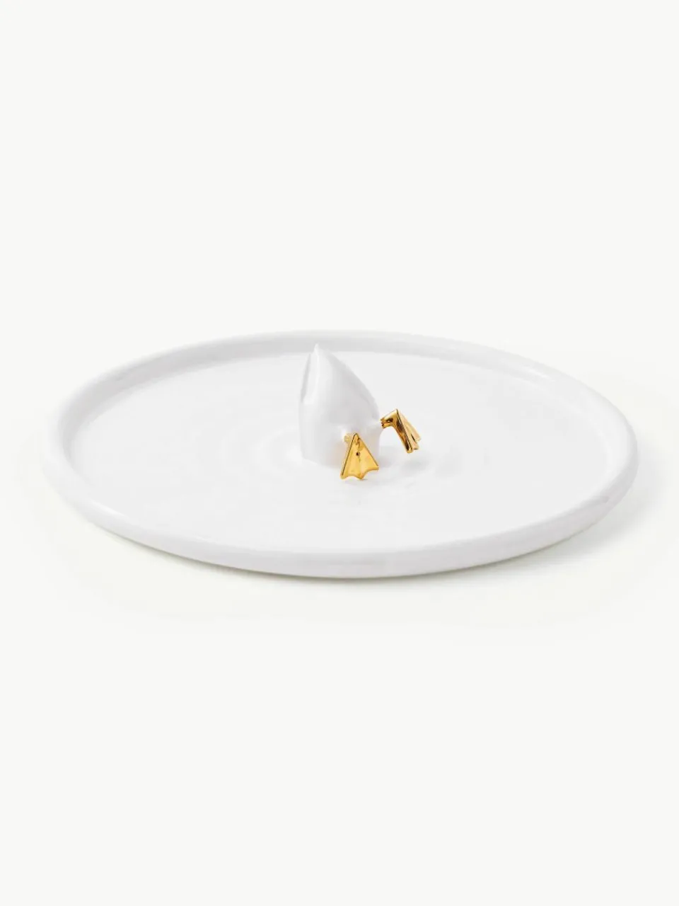Handgemaakte keramische serveerplateau Diving Duck^Pols Potten New