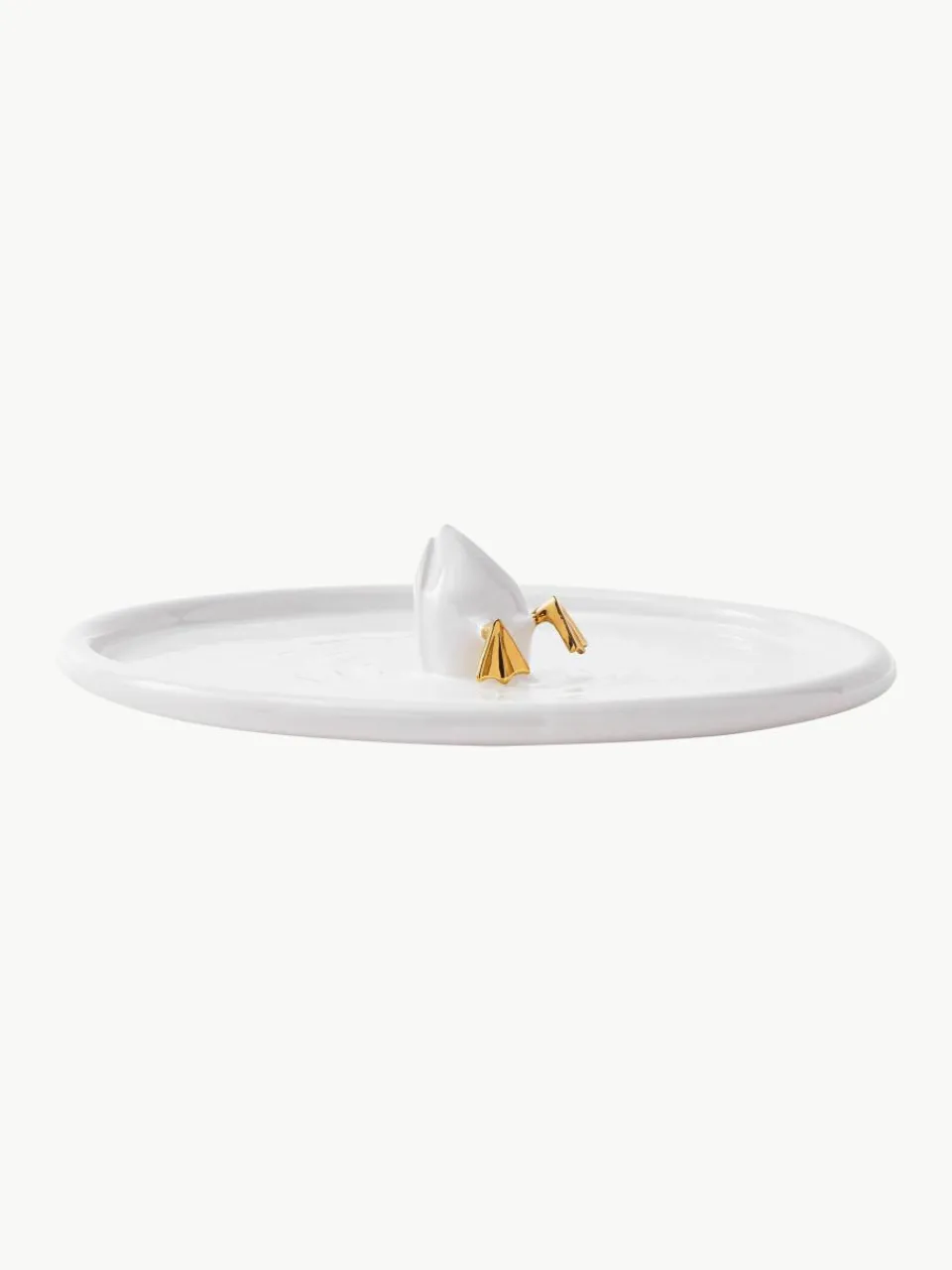 Handgemaakte keramische serveerplateau Diving Duck^Pols Potten New