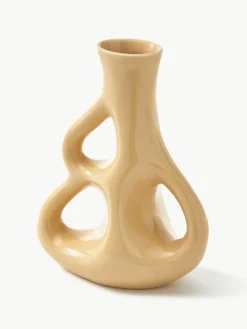 Handgemaakte keramische vaas Three Ears, H 21 cm^Pols Potten Discount