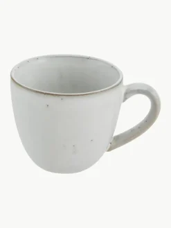 Handgemaakte koffiekopje Nordic Sand met schoteltje^Broste Copenhagen New