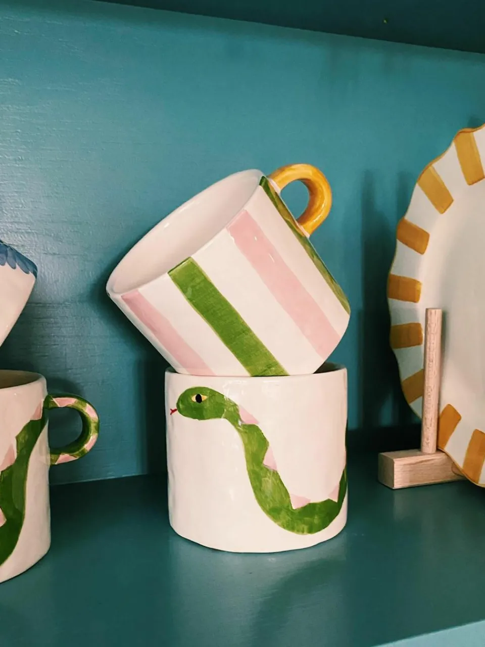 Handgemaakte kopje Ribbon^Anna + Nina Outlet