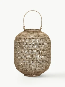 Handgemaakte lantaarn Dive van jute^House Doctor Best