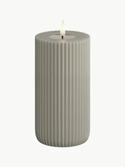 Handgemaakte LED kaars Solid Stripe, H 15 cm^Westwing Online
