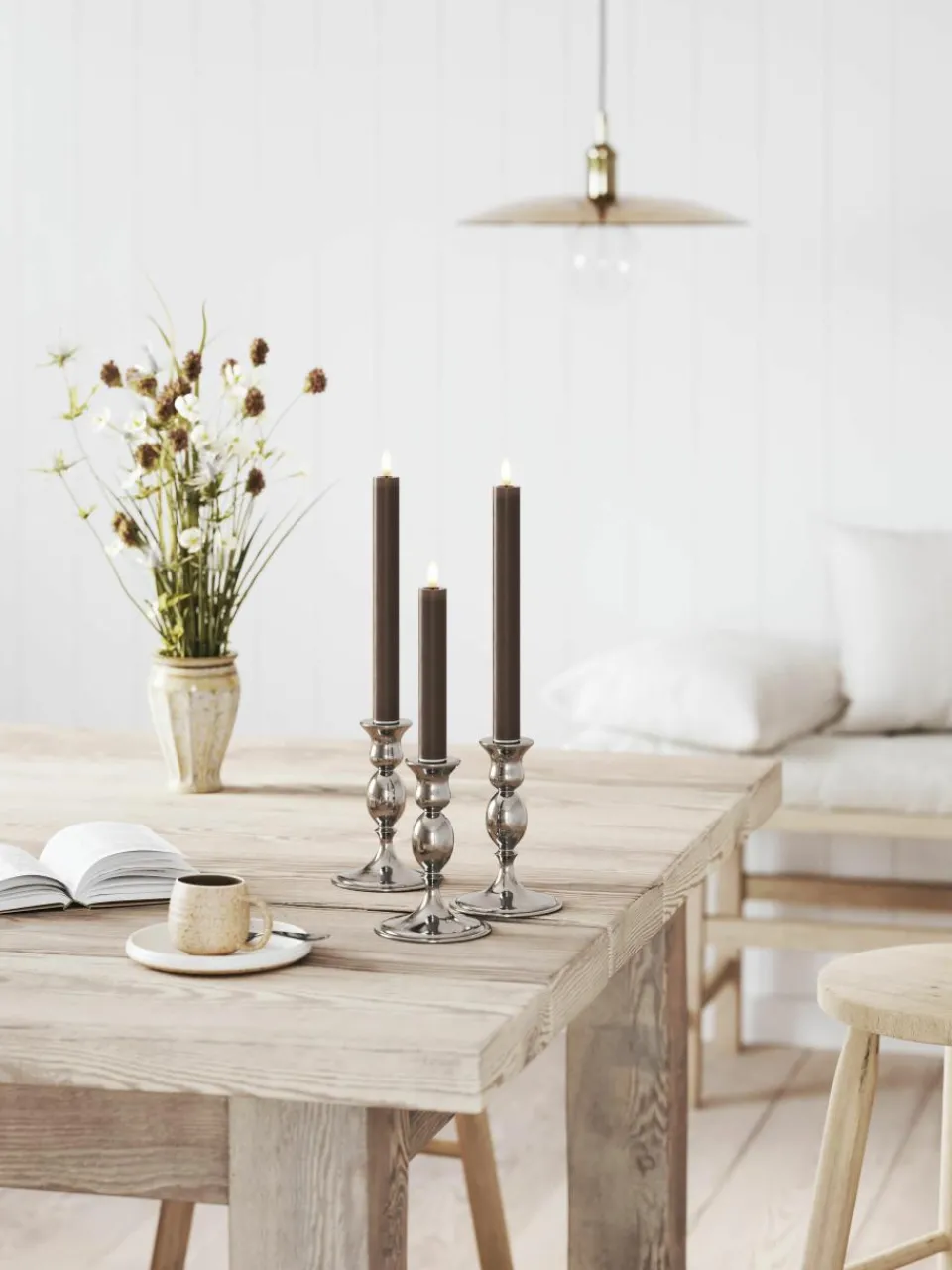 Handgemaakte LED steekkaarsen Real Flame, H 15 cm, 2 stuks^Westwing Sale