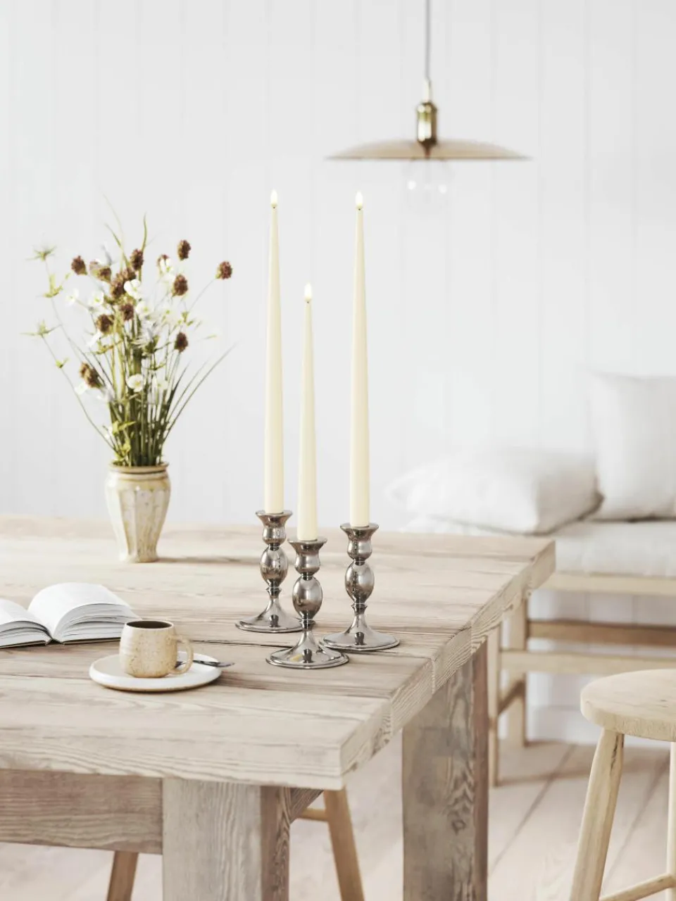 Handgemaakte LED steekkaarsen Real Flame, H 28 cm, 2 stuks^Westwing Clearance