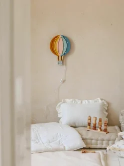 Handgemaakte LED-kinderlamp Hot Air Baloon met timerfunctie en afstandsbediening, dimbaar^Little Lights New