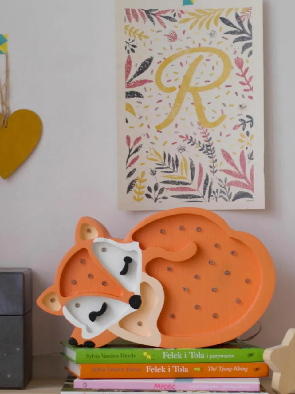 Handgemaakte LED-kinderlamp Fox met timerfunctie en afstandsbediening, dimbaar^Little Lights Discount