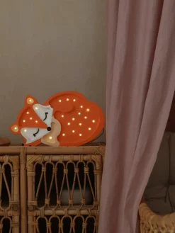 Handgemaakte LED-kinderlamp Fox met timerfunctie en afstandsbediening, dimbaar^Little Lights Discount
