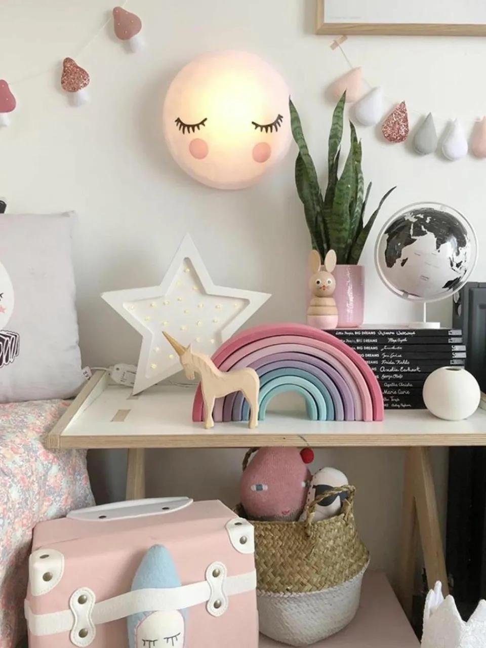 Handgemaakte LED-kinderlamp Star met timerfunctie en afstandsbediening, dimbaar^Little Lights Fashion