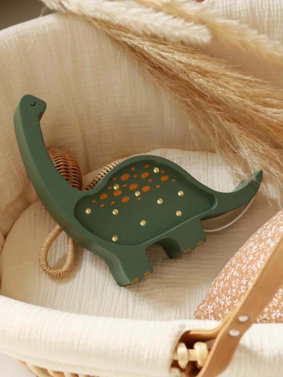Handgemaakte LED-kinderlamp Diplodocus Mini met timerfunctie en afstandsbediening, dimbaar^Little Lights Discount