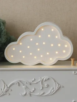 Handgemaakte LED-kinderlamp Cloud met timerfunctie en afstandsbediening, dimbaar^Little Lights Outlet