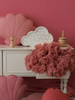 Handgemaakte LED-kinderlamp Cloud met timerfunctie en afstandsbediening, dimbaar^Little Lights Outlet